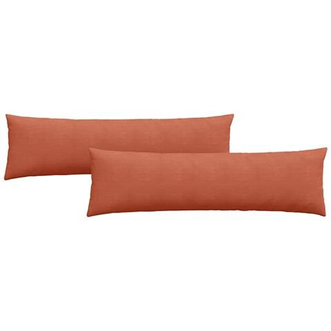 Cuscini da Divano 2 pcs Rosso Arancio 145 x 40 cm - Foto 1