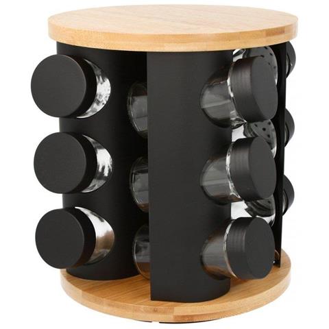 2736 Porta spezie girevole in acciaio inox con 12 contenitori - Foto 1