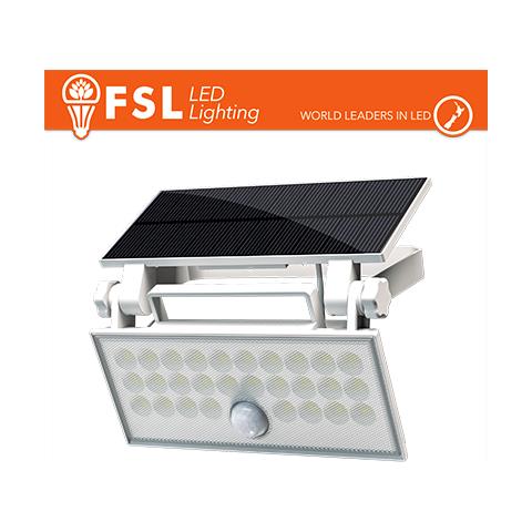 Faro da esterno solare con sensore di movimento 60W (6 led) - Bianco - Foto 1