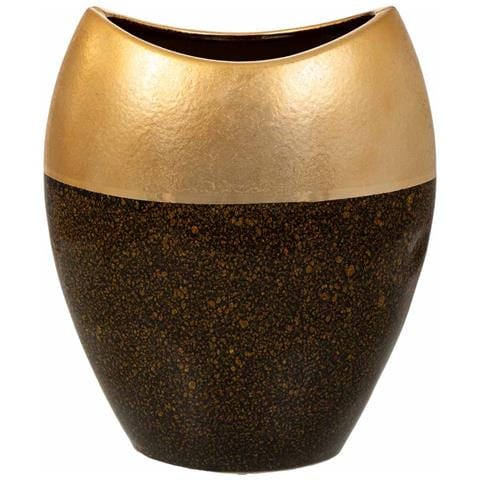 Vaso In Ceramica Dorata 24x13,5x29,5h - Foto 2