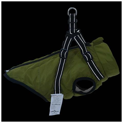 Cappotto per Cani Verde militare L40 Pile e Poliestere - Foto 9