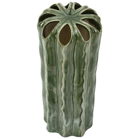 Vaso Cactus Tall In Ceramica Verde A Forma Di Cactus - Foto 2