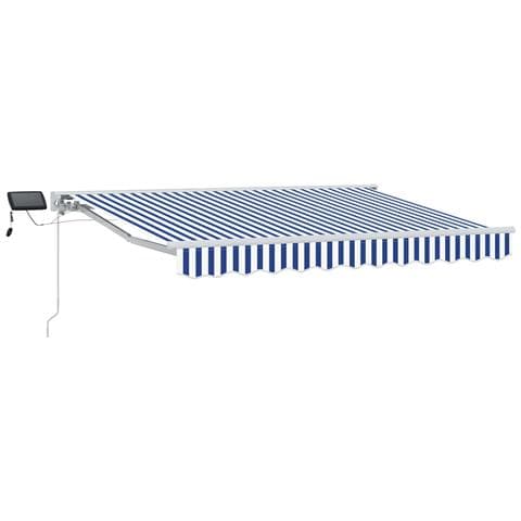 Cornice per Tenda Manuale con LED Blu e Bianco 2,5 x 2 m - Foto 1