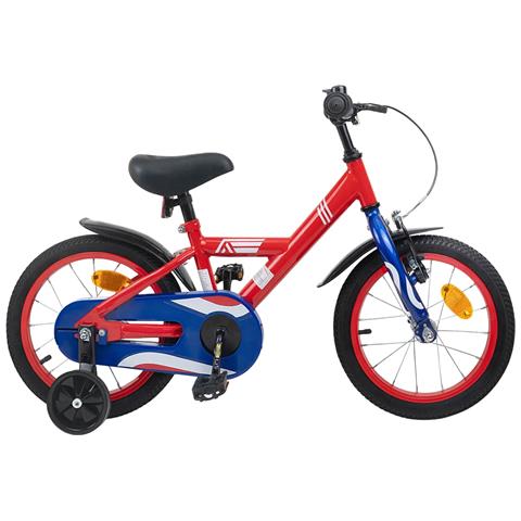 Bicicletta per Bambini 12 Pollici per bambini di 2-4 anni Rosso - Foto 1
