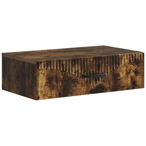 Tavolino da Parete Laterale Rovere Fumo 59 x 34,5 x 17 cm - Foto 1