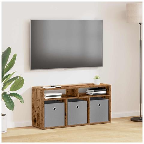 Lowboard con cassetto Legno vecchio 87 x 27,5 x 43 cm - Foto 2