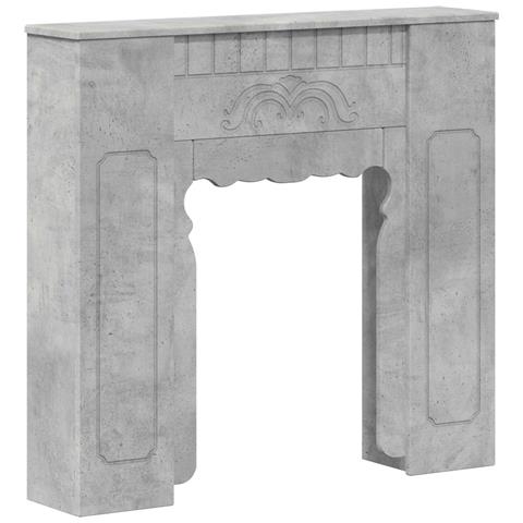 Cornice per camino Grigio Cemento 93 x 20 x 89 cm - Foto 1
