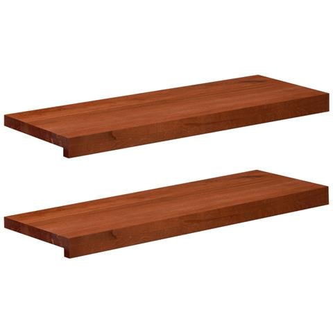 Tappeti per scale 2 pz 70 x 30 x 2 cm Marrone - Foto 1