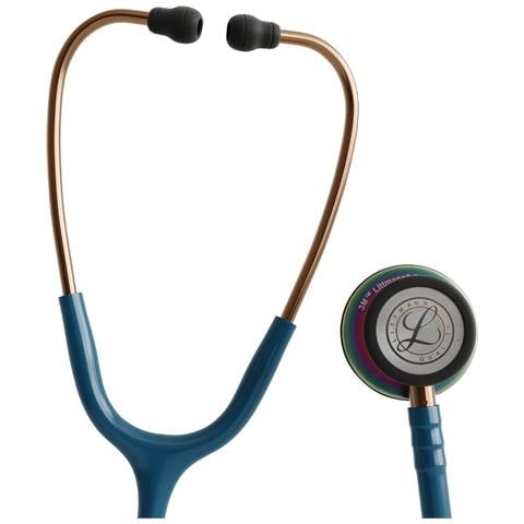 Stetoscopio Littmann Classic Iii 5807 Professionale Rainbow Arcobaleno Tubo Blu Caraibi Doppia Testa Acustica Oem - Foto 2