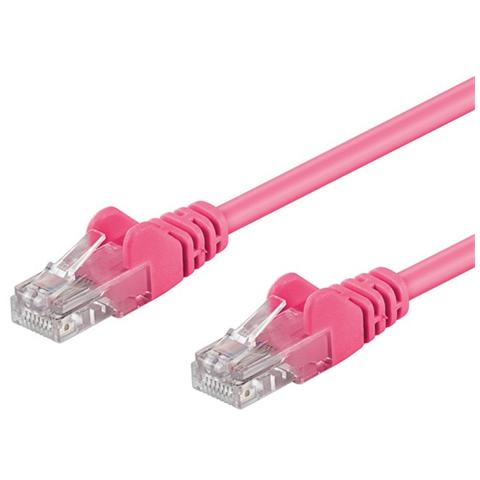 ICOC CCA6U-020-PK - Cavo di rete Patch CCA Cat. 6 Rosa UTP 2 m - Foto 1