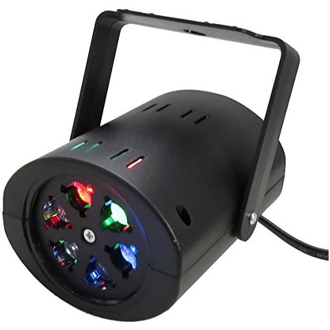 CLP 68 Proiettore a LED con 4 - 9 LED 1 W e 4 Gobo Inclusi Colore Nero - Foto 2