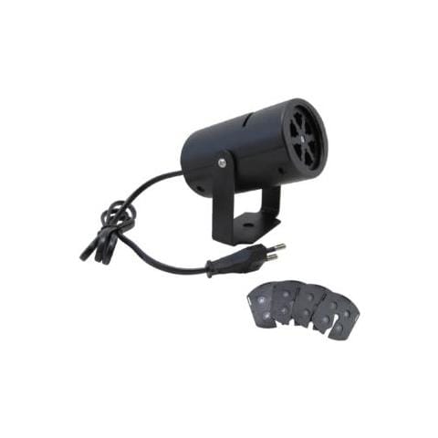 CLP 68 Proiettore a LED con 4 - 9 LED 1 W e 4 Gobo Inclusi Colore Nero - Foto 1