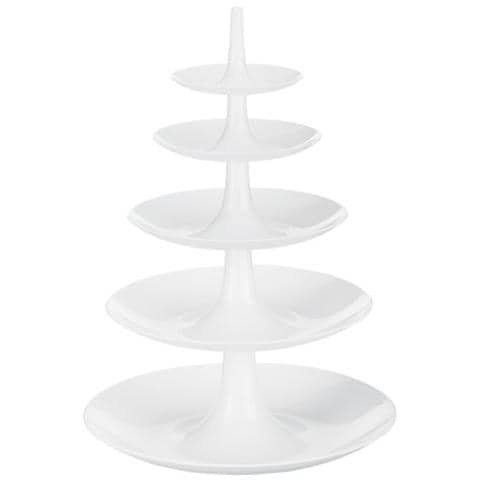 Alzatina Babell Big, 5 piani taglia unica colore bianco - Foto 1