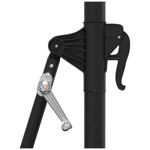 Ombrellone A Muro Con Palo In Metallo 300 Cm Antracite - Foto 2