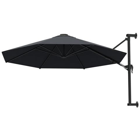 Ombrellone A Muro Con Palo In Metallo 300 Cm Antracite - Foto 9