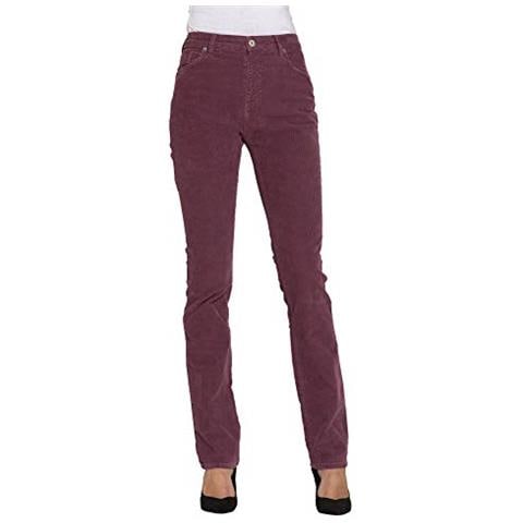 CARRERA JEANS - Carrera Pantalone In Velluto Stretch Mod. 753. Vita Alta  Gamba Regolare. Donna Bordeaux S - ePRICE