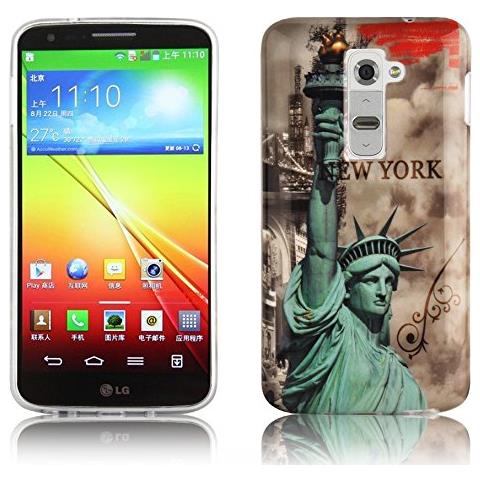 Custodia Compatibile Con Lg G2 Con Stampa New York - Statua Della Libertà - Hard Case Coperchio Protettivo Con Design Alla Moda - Foto 1