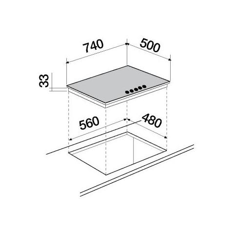 Primus PC75 AVG Grigio Da incasso 74 cm Gas 5 Fornello (i) - Foto 2
