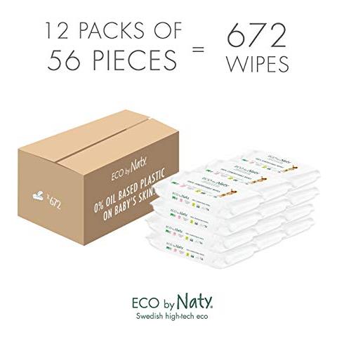 Eco Da Naty Salviettine Con Aloe Vera Per Neonato 672 Salviettine (12 Confezioni Da 56) Salviette Compostabili Vegetale Con Lo 0% Di Plastica Senza Sostanze Chimiche Dannoso - Foto 4