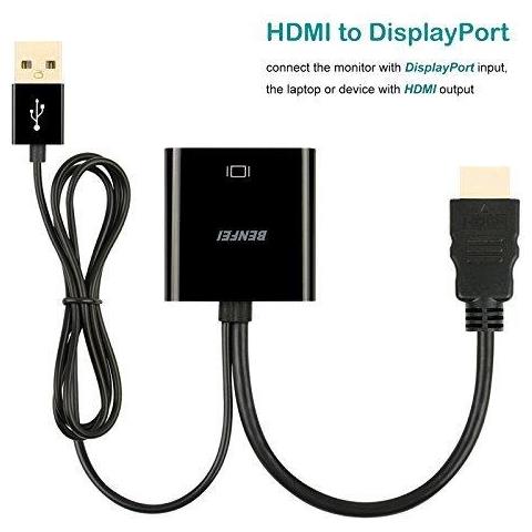 Hdmi A Displayport Alladattatore Hdmi A Displayport Dp Con Audio Adapter Compatibile Per Il Computer Portatile Xbox 360 One Ps4 Ps3 Hdmi Dispositivo - Foto 2