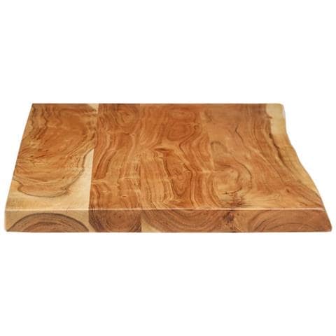 Piano per Lavabo Bagno in Massello di Acacia 118x55x3,8 cm - Foto 2