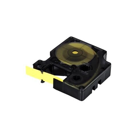 Etichetta cavi e fili 18056 - 12 mm Larghezza x 1500 mm Lunghezza - Rettangolo - Trasferimento termico - Giallo - Foto 1