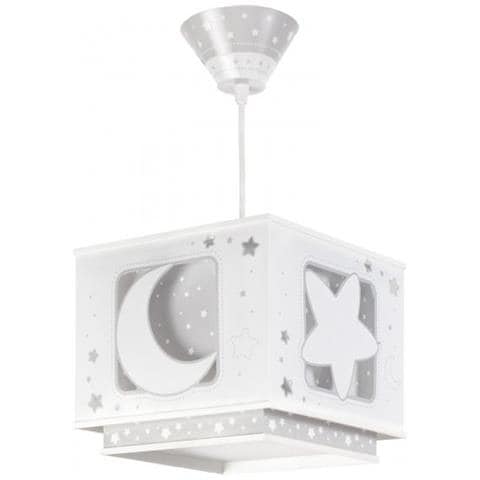Lampada A Sospensione Moonlight Bagliore Al Buio 24 Cm 60w Grigio - Foto 1