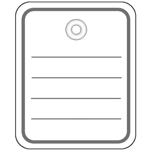 6820 etichetta non adesiva 1000 pz Grigio, Bianco - Foto 1