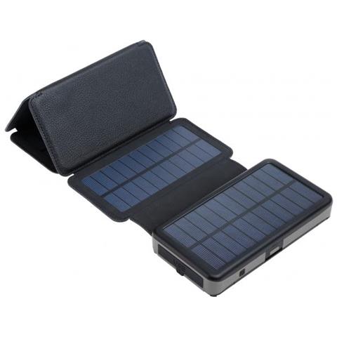 Solar 6-panel Powerbank 20000 Polimeri Di Litio (lipo) 20000 Mah Nero - Foto 1