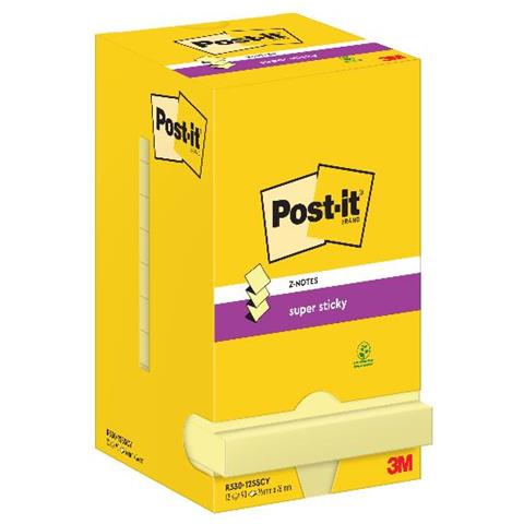 Z-notes Pouch Autoadesiva Quadrato Giallo 90 Fogli Autoadesivo - Foto 1
