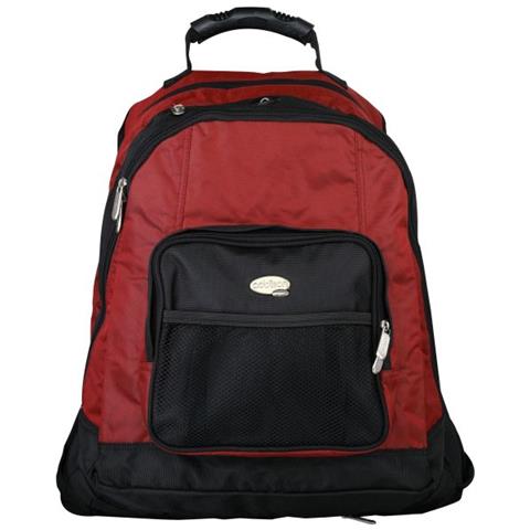 311015 borsa per laptop 39,6 cm (15.6") Zaino Nero, Borgogna - Foto 2