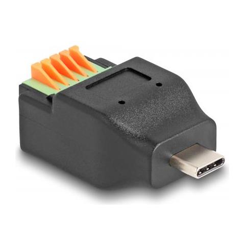 Adattatore Da Spina Usb Type-c 2.0 A Morsettiera Con Pulsante - Foto 1