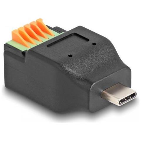 Adattatore Da Spina Usb Type-c 2.0 A Morsettiera Con Pulsante - Foto 2