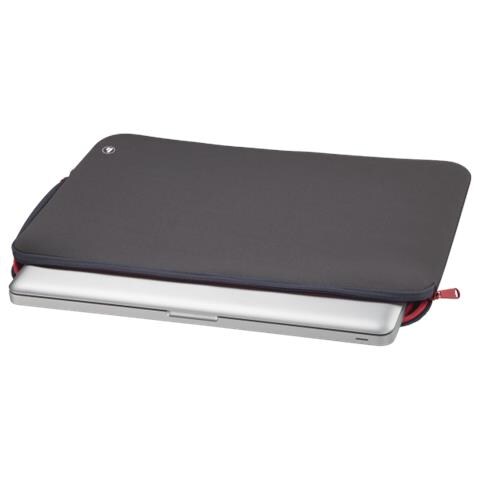 Neoprene Borsa Per Notebook 29,5 Cm (11.6"") Custodia A Tasca Grigio, Rosso - Foto 3