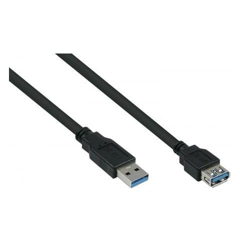 Alcasa Uk30p-asa-010s Cavo Usb 1 M Usb 3.2 Gen 1 (3.1 Gen 1) Usb A Nero - Foto 1