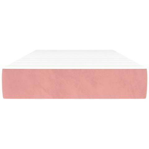 Materasso A Molle Insacchettate Rosa 90x190x20 Cm In Velluto - Foto 2