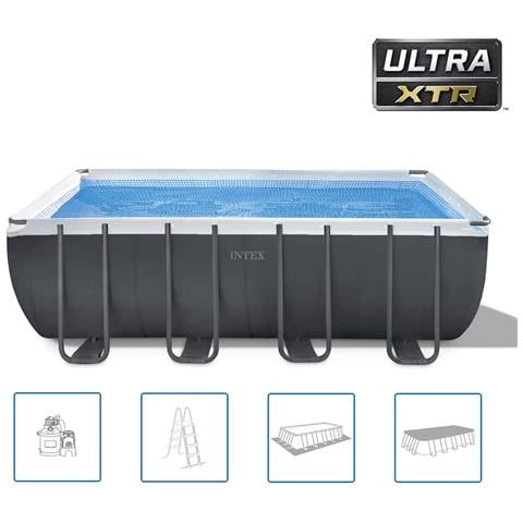 Set Piscina Rettangolare Ultra Xtr Frame 549x274x132 Cm 26356gn - Foto 1