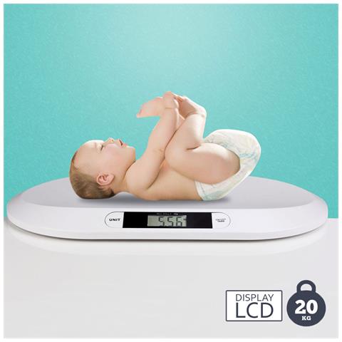 Bilancia Pesa Bambini Neonati Display Digitale Lcd Pesa Neonato 20kg Bianco - Foto 1