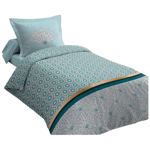 Copripiumino Home Linge Passion Verde 140 X 200 Cm - Foto 1