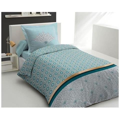 Copripiumino Home Linge Passion Verde 140 X 200 Cm - Foto 3