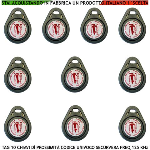 Tag Rfid Dieci Trasponder Di Prossimità Alta Sicurezza Codice Base Univoco Em-4100 Frequenza Di Lavoro 125 K - Foto 1
