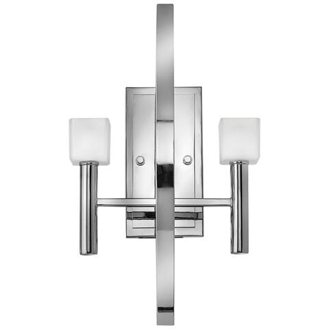 Applique Industrial Nordico Mondo Acciaio Cromo Lucido Vetro 2 Luci G9 3 Led - Foto 1