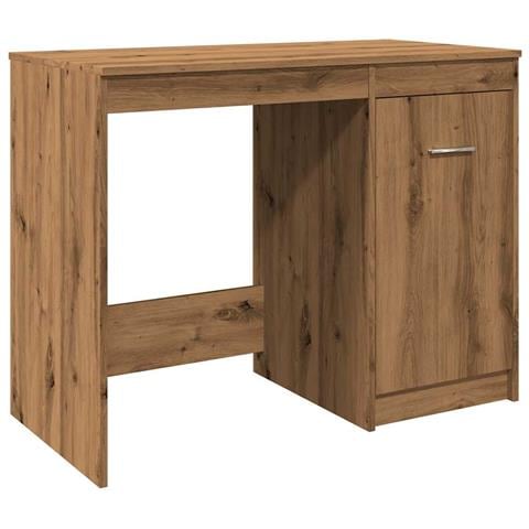 Scrivania Rovere Artigianale 100x50x76 Cm In Legno Multistrato - Foto 2