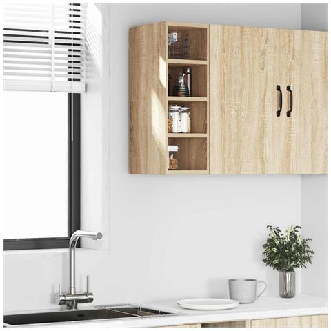 Mobile Pensile Rovere Sonoma 20x29,5x60 Cm In Legno Multistrato - Foto 3