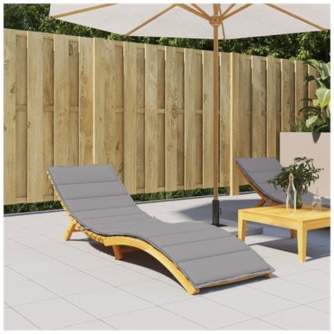 Cuscino Per Lettino Grigio 200x50x3 Cm In Tessuto Oxford - Foto 8