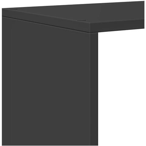 Libreria Divisorio 3 Ripiani Nera 123x29x123 cm in Truciolato - Foto 9