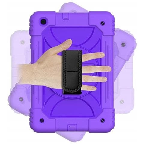 Custodia Per Samsung Galaxy Tab A 10.1"" Con Tracolla Viola - Foto 3