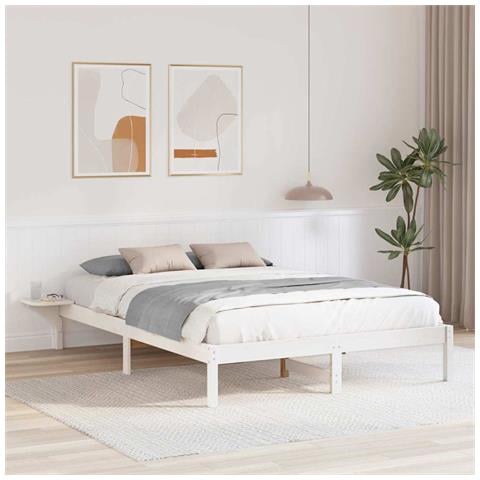 Rete letto con comodini Bianco Bianco - Foto 2