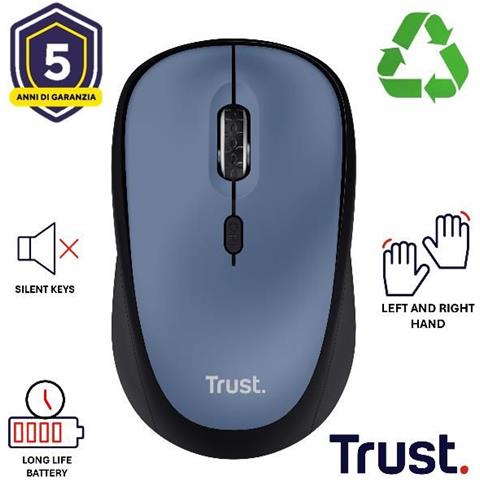 Yvi+ Wireless Mouse Dark Blue - Foto 1