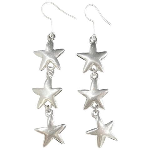 Ciondolo A Tripla Stella In Argento - Foto 1